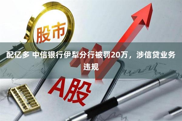 配亿多 中信银行伊犁分行被罚20万，涉信贷业务违规